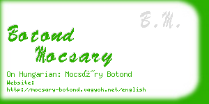 botond mocsary business card